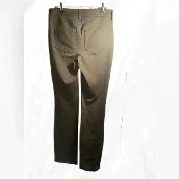 NYDJ Marilyn straight casual slimming lift tuck heathered grey straight pants 2 - Picture 3 of 5